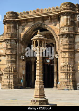 Jama Masijd mosque is the most splendid mosque of Ahmedabad city in India Stock Photo