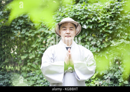 World bestseller author zen monk Haemin Sunim visits Germany to present his book (about 3 billion sold)  Featuring: Haemin Sunim Where: Berlin, Germany When: 06 Oct 2017 Credit: Joerg Schulz-Dolgner/WENN.com Stock Photo