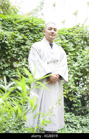 World bestseller author zen monk Haemin Sunim visits Germany to present his book (about 3 billion sold)  Featuring: Haemin Sunim Where: Berlin, Germany When: 06 Oct 2017 Credit: Joerg Schulz-Dolgner/WENN.com Stock Photo