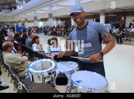 Orlando, United States. 05th Nov, 2017. November 5, 2017- Orlando, Florida, United States- Rick Cutts poses with his drums at the season 12 open call auditions for NBC's 'America's Got Talent' television show on November 5, 2017 at the Orange County Convention Center in Orlando, Florida. Orlando is the first of 10 American cities where auditions are scheduled. Credit: Paul Hennessy/Alamy Live News Stock Photo