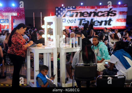 Orlando, United States. 05th Nov, 2017. November 5, 2017- Orlando, Florida, United States- People wait to be called at the season 12 open call auditions for NBC's 'America's Got Talent' television show on November 5, 2017 at the Orange County Convention Center in Orlando, Florida. Orlando is the first of 10 American cities where auditions are scheduled. Credit: Paul Hennessy/Alamy Live News Stock Photo