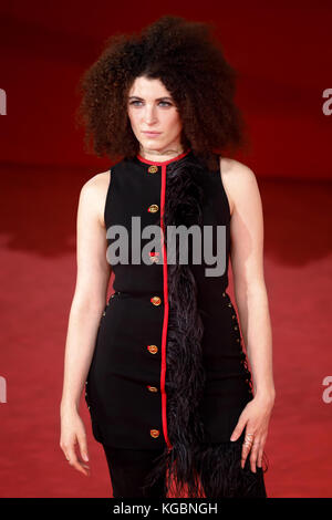 ROME, ITALY - NOVEMBER 04: Marianne Mirage walks a red carpet for 'The Place' during the 12th Rome Film Fest at Auditorium Parco Della Musica on November 4, 2017 in Rome, Italy. Stock Photo
