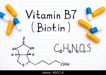 Vitamin B7 (biotin) Molecule Stock Photo: 47686753 - Alamy