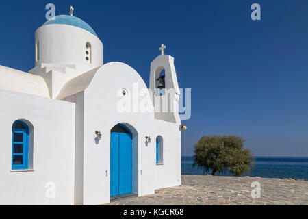 Kalamies Beach, St Nicholas Church, Protaras, Cyprus Stock Photo - Alamy