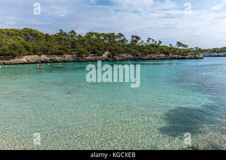 Cala in Mondrago natural Park, Santanyi on Majorca island (Balearic Islands, Spain) Stock Photo