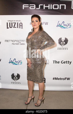 Arcadia, California, USA. 5th October, 2017.  Actress, TV personality, former Miss Universe Alicia Machado, attends the Metropolitan Fashion Week 2017 -  Closing Gala & Fashion Awards at the Arcadia Performing Arts Center in Arcadia, California on October 5, 2017.  © Sheri Determan  Featuring: Alicia Machado Where: Arcadia, California, United States When: 05 Oct 2017 Credit: Sheri Determan/WENN.com Stock Photo