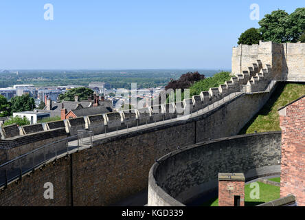 Lincoln Castle and grounds following renovation Stock Photo