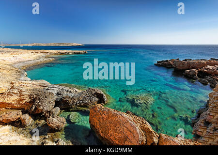 A beach of Koufonissi island in Cyclades, Greece Stock Photo