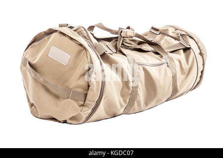 Army gym bag Stock Photo
