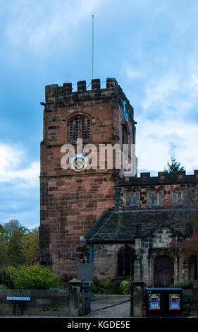 St Mary's Parish Church, Cheadle, High street,  Greater Manchester Stock Photo