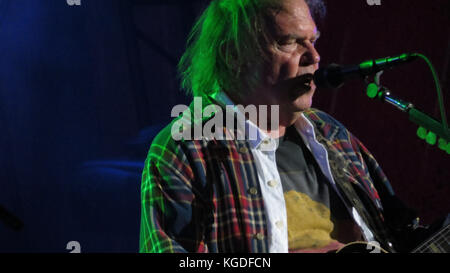 NEW YORK, NY - SEPTEMBER 29; Neil Young performing at the Global Citizen Festival at Central Park in New York Ciity on September 29, 2012. © Jen Maler/MediaPUnch Inc. Stock Photo