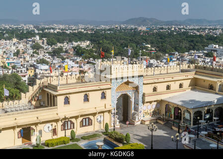 Aerial view of Udaipur, Rajasthan, India Stock Photo