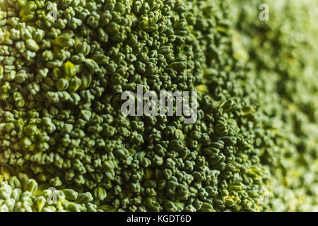 close-up photo of green broccoli flowers Stock Photo