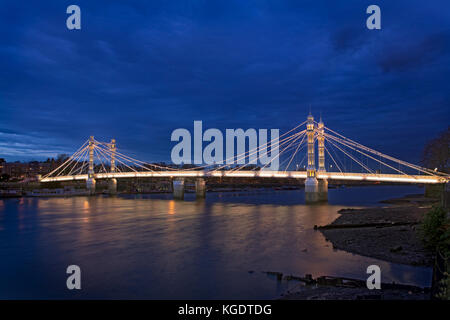 Albert Bridge, London Stock Photo