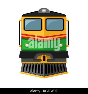 front side of locomotive. Stock Vector