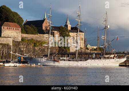 Akershus Fortress in Oslo, Norway. Stock Photo