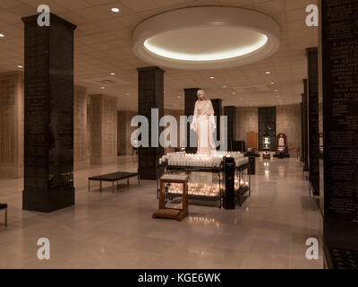 Memorial Hall in the Crypt, Basilica of the National Shrine of the Immaculate Conception, Washington DC, United States. Stock Photo