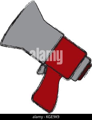 Bullhorn advertising symbol Stock Vector