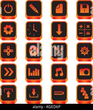 icon button theme vector graphic art design illustration Stock Vector