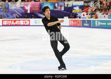 Moscow, Russia. 20th Oct, 2017. Nathan Chen (USA) Figure Skating : ISU Grand Prix of Figure Skating 2017/2018 'Rostelecom Cup' Men Short program at the Megasport Arena in Moscow, Russia . Credit: Mutsu Kawamori/AFLO/Alamy Live News Stock Photo
