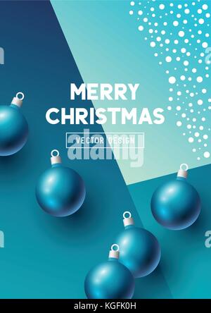 Abstract christmas design with baubles. Vector illustration Stock Vector