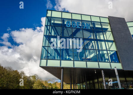 Northwich, UK - Nov 4TH 2017: Odeon cinema complex built along the river at Baron's Quay, Northwich. Stock Photo