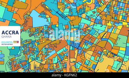 Jaipur,  India, Colorful Vector Artmap. Blue-Orange-Yellow Version for Website Infographic, Wall Art and Greeting Card Backgrounds. Stock Vector