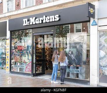 Dr Martens shoe and boot shop in union street, Bath UK Stock Photo ...