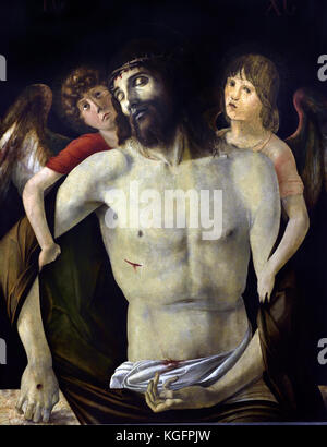 The Dead Christ supported by Angels 1465-70 Giovanni Bellini,1459 ...