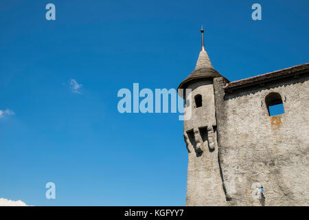 Switzerland,canton Fribourg,Gruyeres,old town Stock Photo