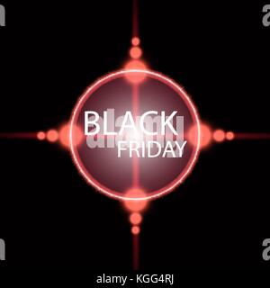 Black Friday Sale handmade lettering, target background for logo, banners, labels, badges, prints, posters web Stock Vector