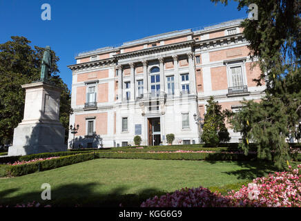 Puerte Murillo entrance to Museo del Prado, museum art gallery, Madrid, Spain Stock Photo