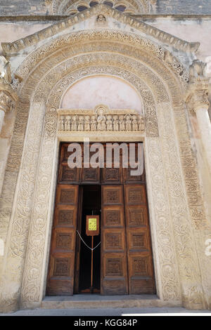 Saint Catherine of Alexandria in Galatina, Santa Caterina d'Alessandria, basilica,Galatina, Puglia,Italy Stock Photo