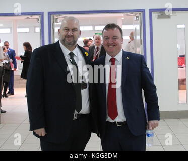 Carl Sargeant attening the Welsh Labour conference at the Venue Cymru, Llandidno, Wales Stock Photo