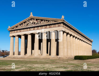 Nashville Parthenon. Parthenon at Centennial Park, Nashville,Tennessee, USA. The Parthenon was built in 1897 for the Tennessee Centennial Exposition. Stock Photo