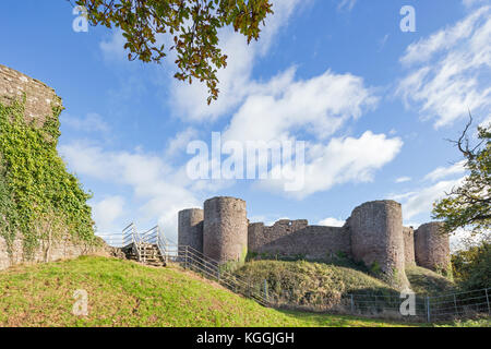 Autumn at White Castle, Monmouthshire, Wales, UK Stock Photo