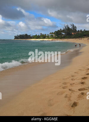 Sunset Beach on the North Shore, Oahu, Hawaii Stock Photo