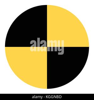 Vector illustration crash test dummies sign, symbol, icon isolated on ...