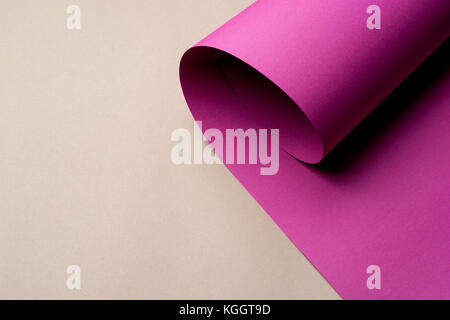background image of colored wave of curved sheets of paper. Stock Photo