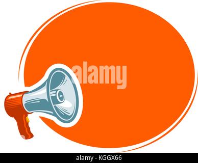 Ad, announcement, notification concept. Message, attention banner. Vector illustration Stock Vector