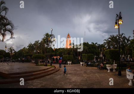 Plaza grande, Mérida Yucatán, México Stock Photo