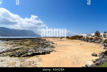 landscape near La Caleta de Sebo in La Graciosa island, Canary Islands, Spain Stock Photo