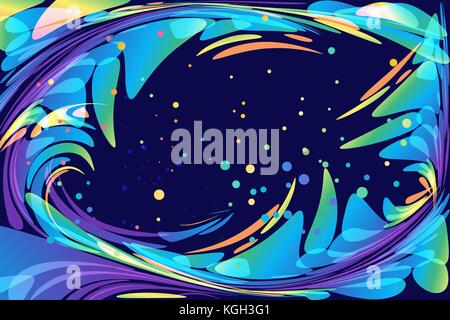 Abstract fairy dark backdrop, vector illustration Stock Vector
