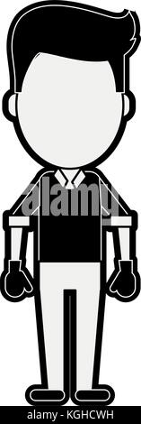 Worker avatar full body Stock Vector