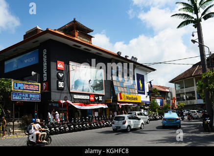 Commercial shopping center in Kuta, Bali. Stock Photo