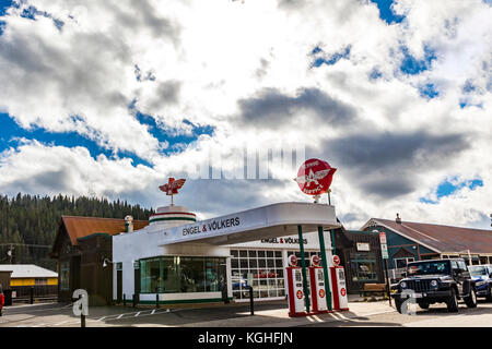 Downtown Truckee California in November  2017 Stock Photo