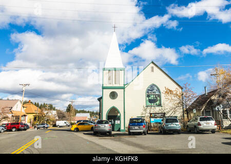 Downtown Truckee California in November  2017 Stock Photo