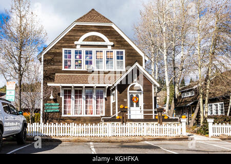 Downtown Truckee California in November  2017 Stock Photo