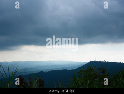 Storm clouds over Tagaytay, Luzon, Philippines Stock Photo