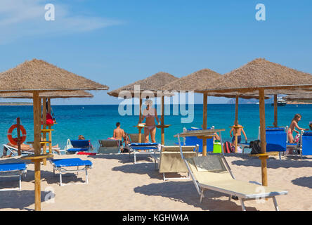 the beach of Liscia Ruja, Costa Smeralda, Sardinia, Italy Stock Photo